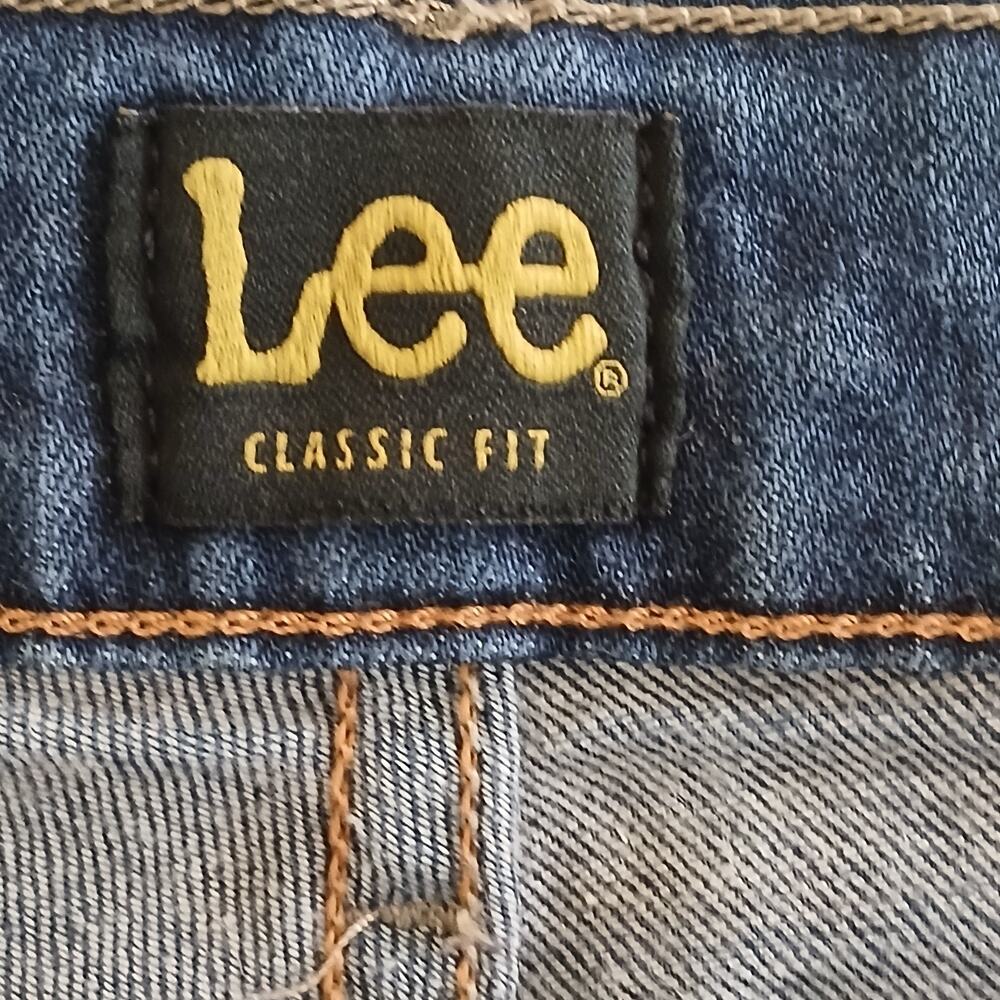 Lee Jeans Men’s 38x29 Dark Blue Wash Stretch Straight Leg Classic Fit Cone Denim - Picture 8 of 15